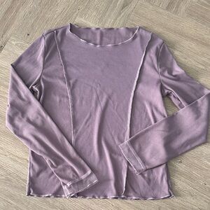 Lavender Long Sleeve Women's Top Dazy Size M